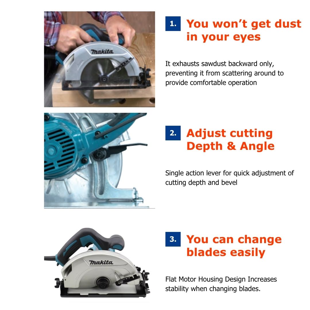 Circular Power Saw Makita 3 good user experience features