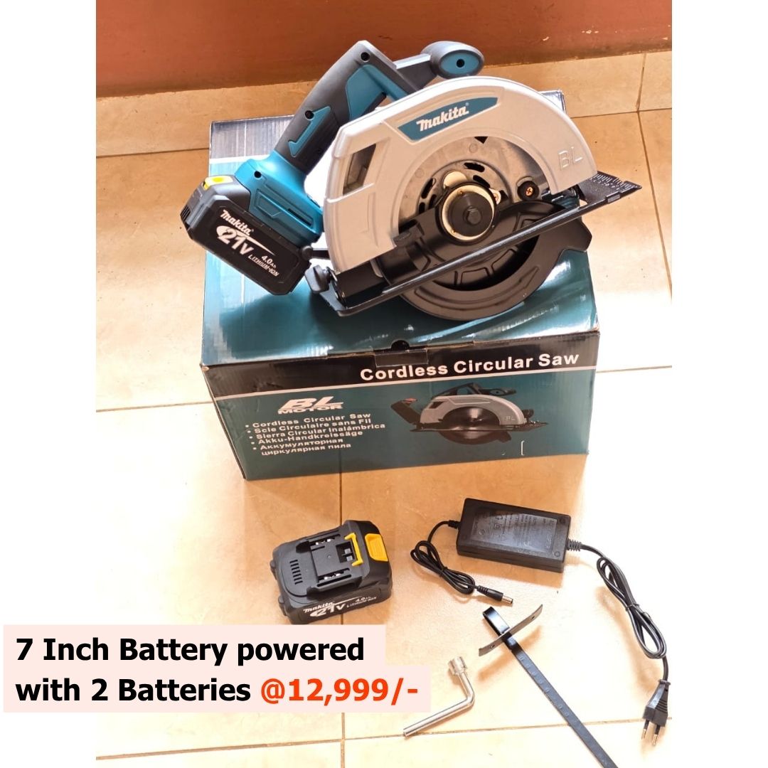 7 Inch Battery powered option with 2 Batteries