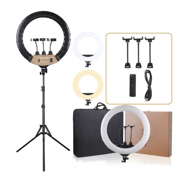 18 Inch 45cm 45W CE Remote Control Dimmable Live Video Makeup LED Photographic Ring Fill Light