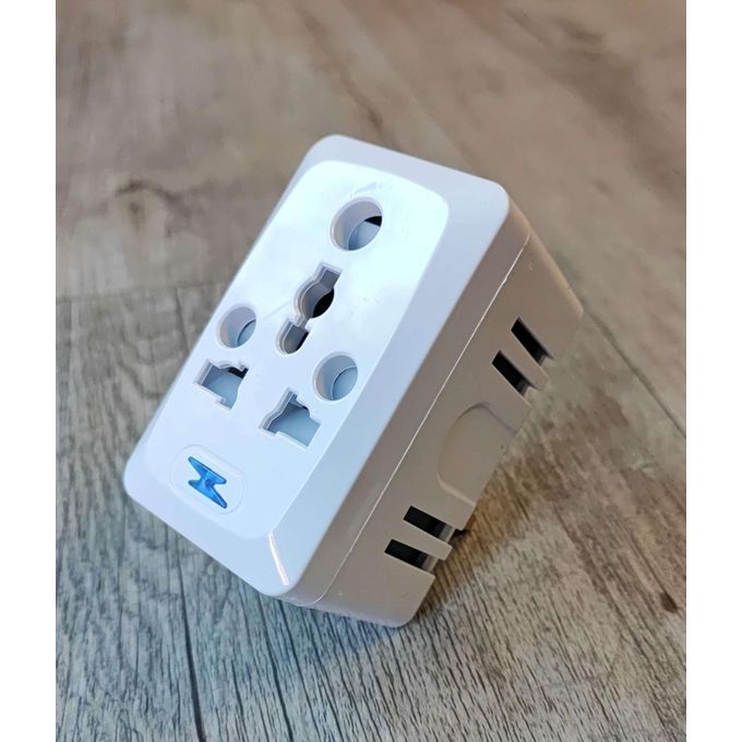 universal 13 Amp Electrical 3 Way Pin Socket Multi Plug Converter Universal Travel Adapter Adaptor – Charge Multiple Devices UK Multiplug