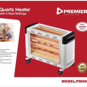 Premier 2000w room heater with 4settings